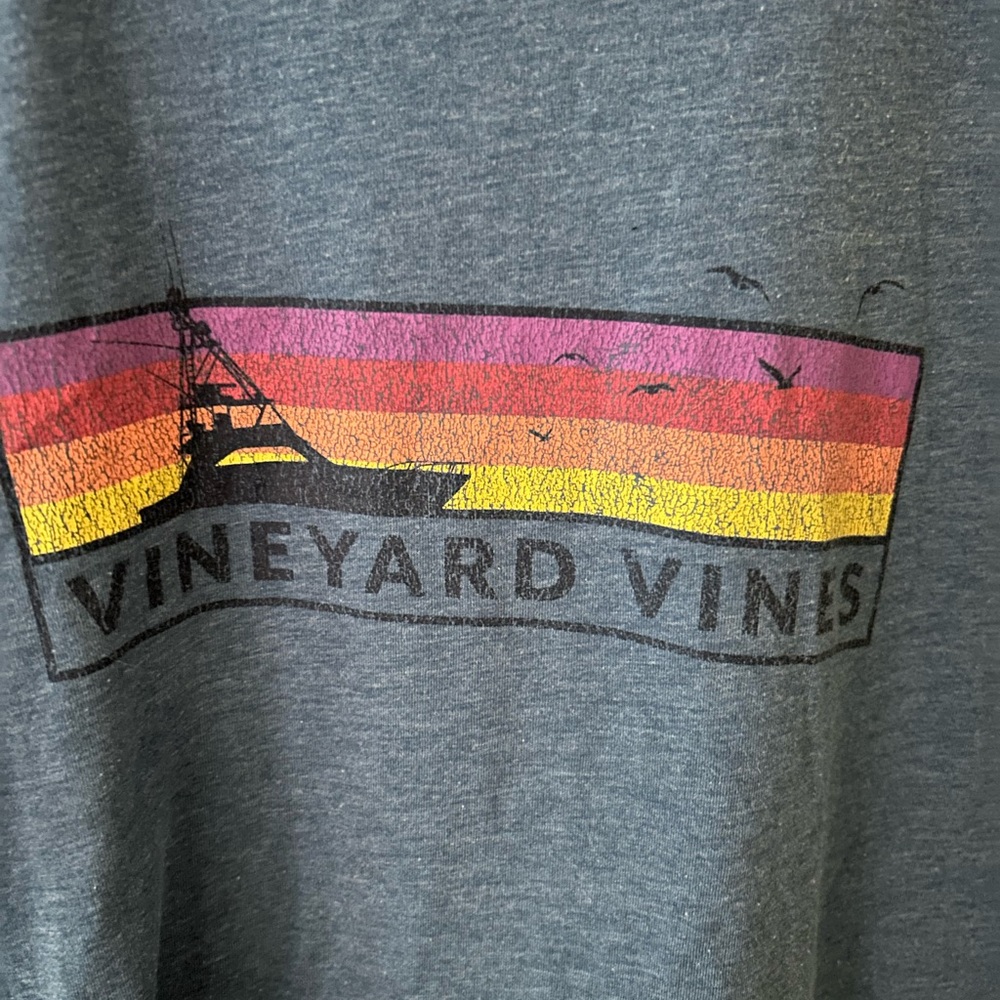 Vineyard Vines Blue Crewneck Tee